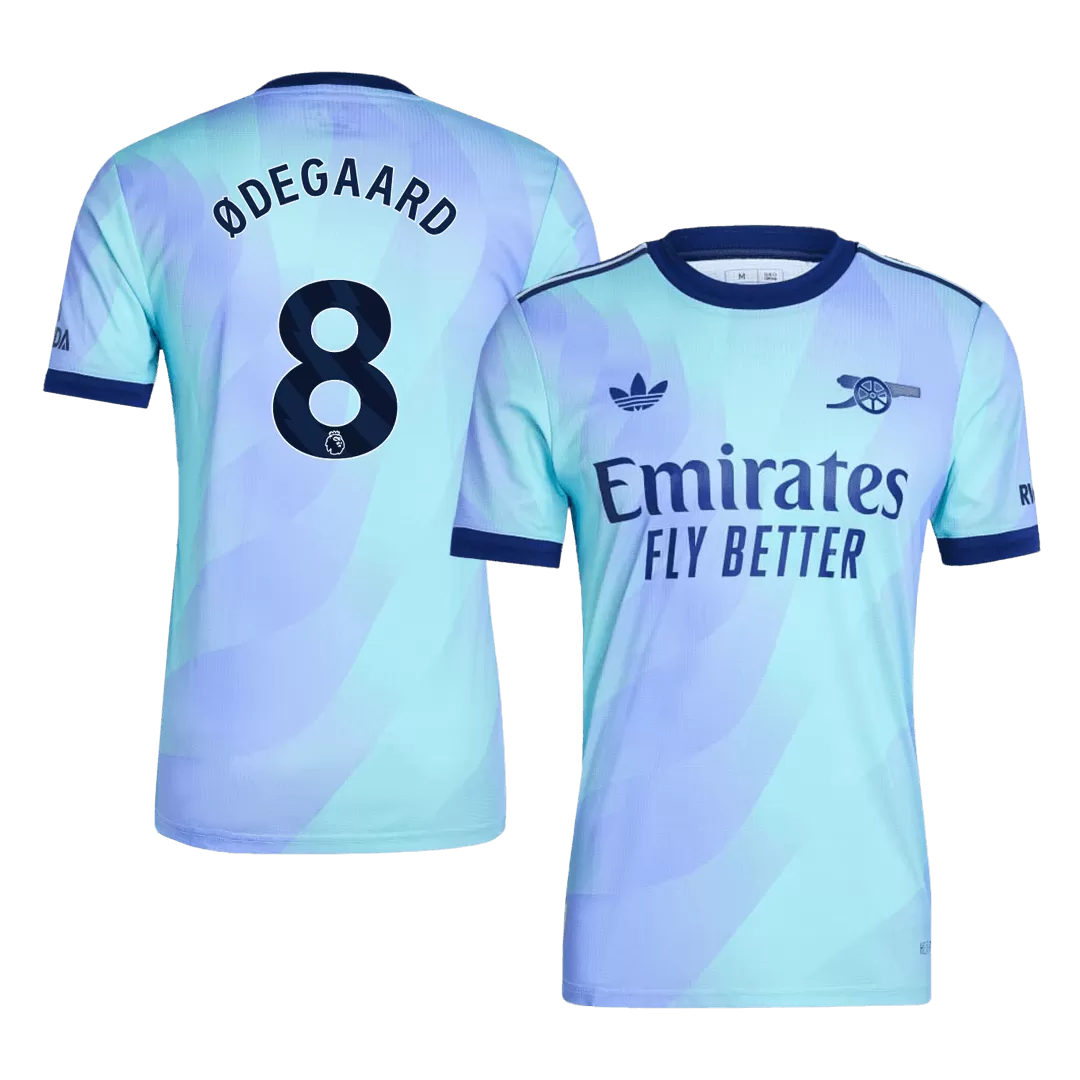 ØDEGAARD #8 Arsenal Third Away Authentic Soccer Jersey
