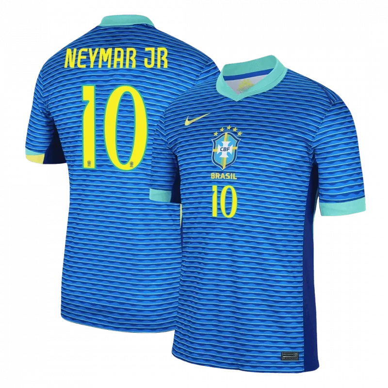 NEYMAR JR #10 Brazil Away Soccer Jersey