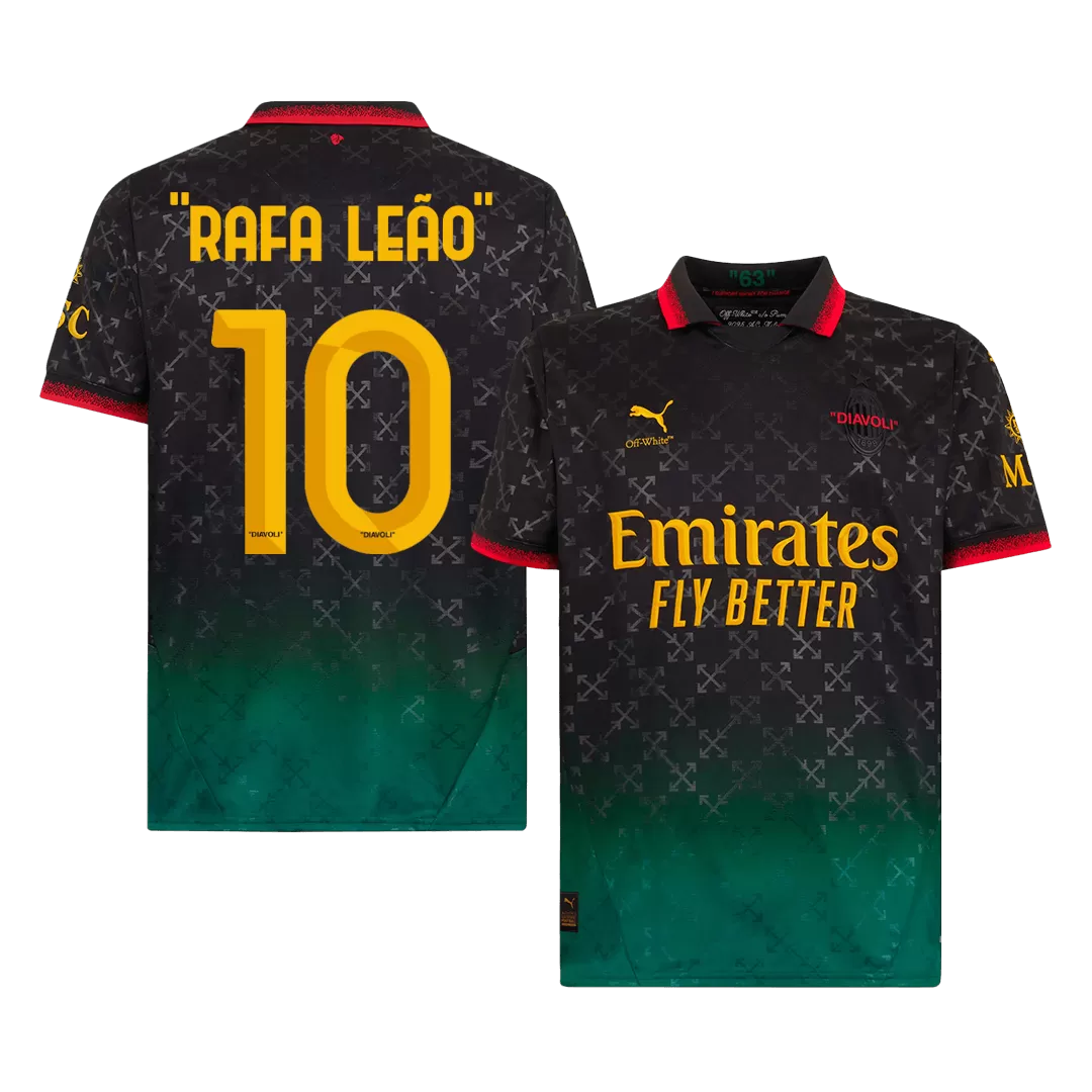 "RAFA LEÃO" #10 AC Milan Fourth Away Soccer Jersey