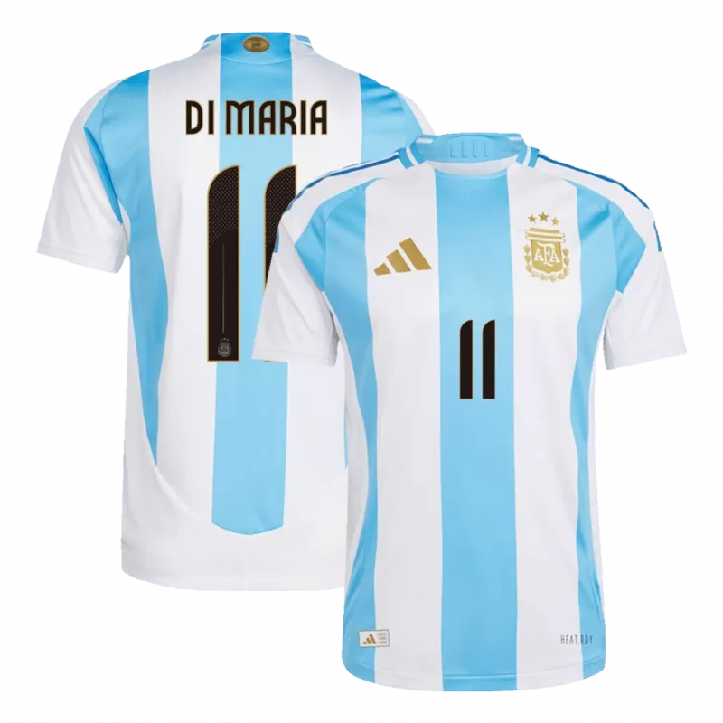 DI MARIA #11 Argentina Home Authentic Soccer Jersey