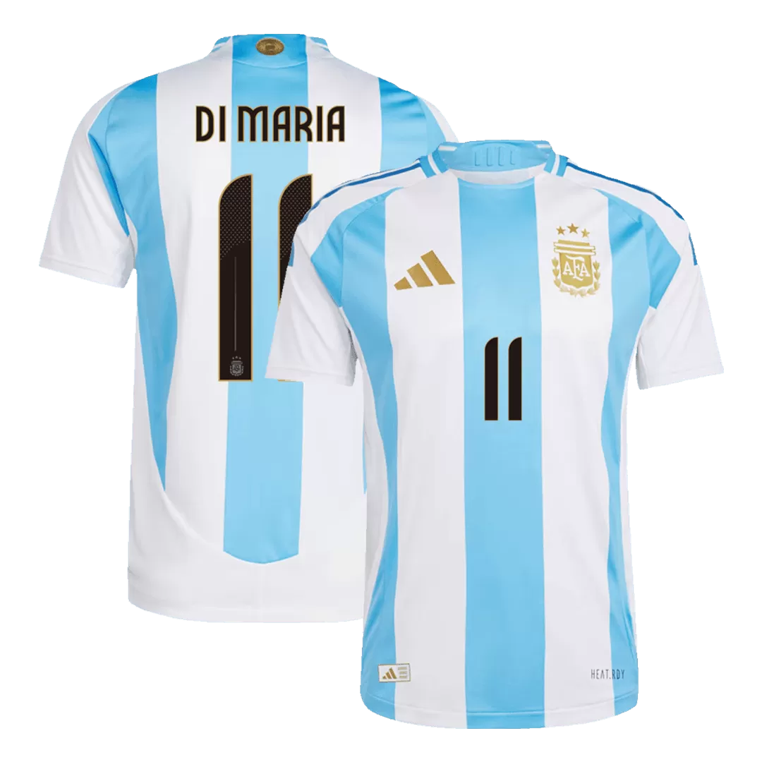 DI MARIA #11 Argentina Home Authentic Soccer Jersey