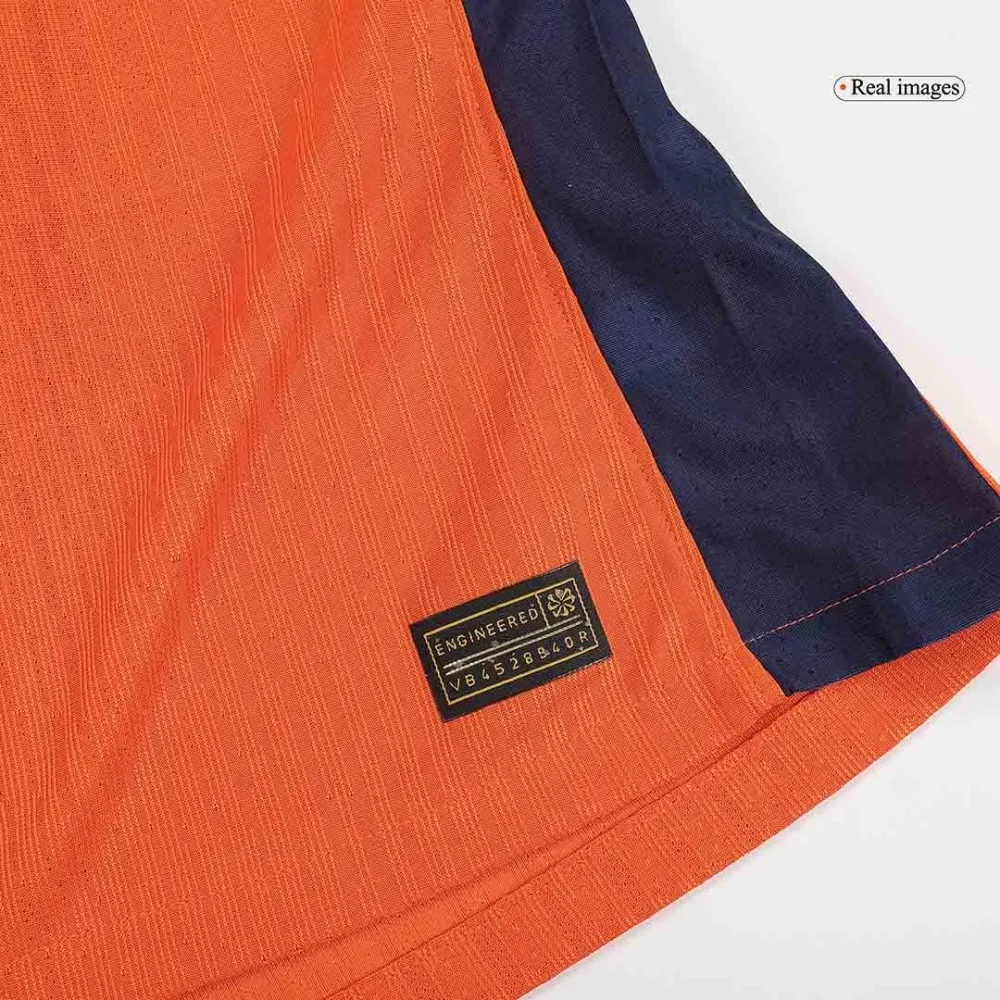 Netherlands Home Authentic Soccer Jersey EURO - Image 11