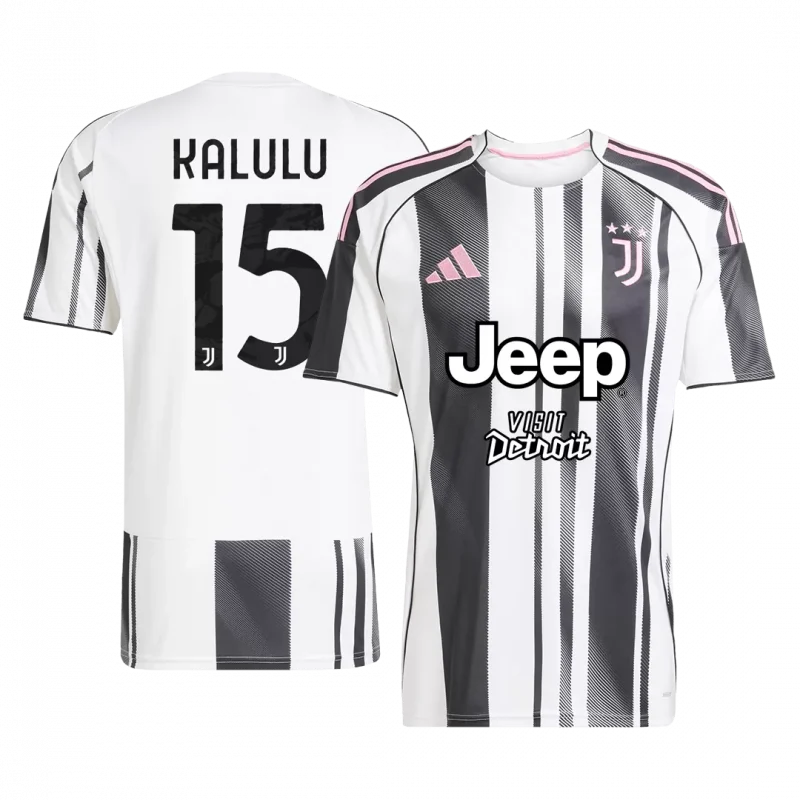 KALULU #15 Juventus Home Soccer Jersey 2025/26