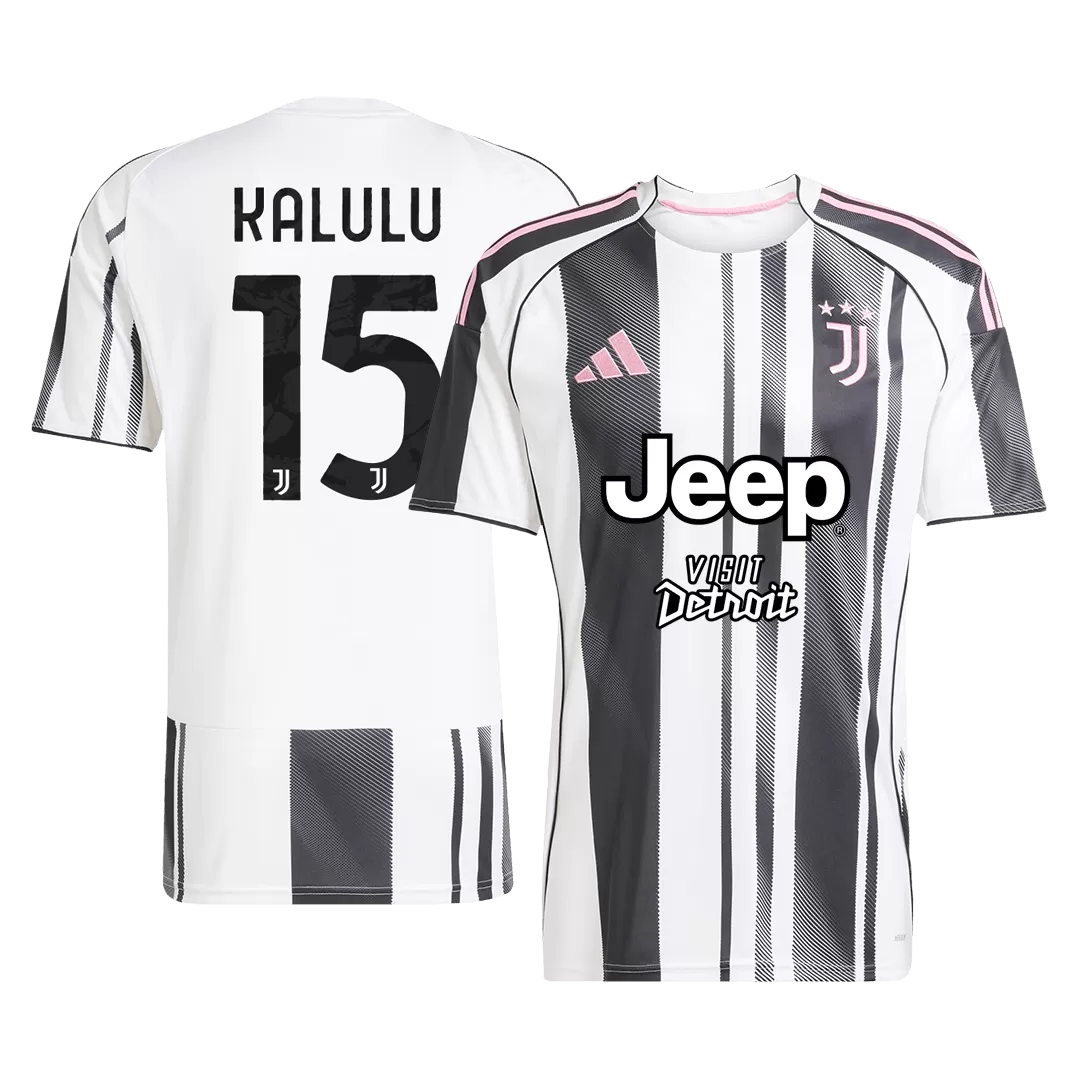 KALULU #15 Juventus Home Soccer Jersey 2025/26