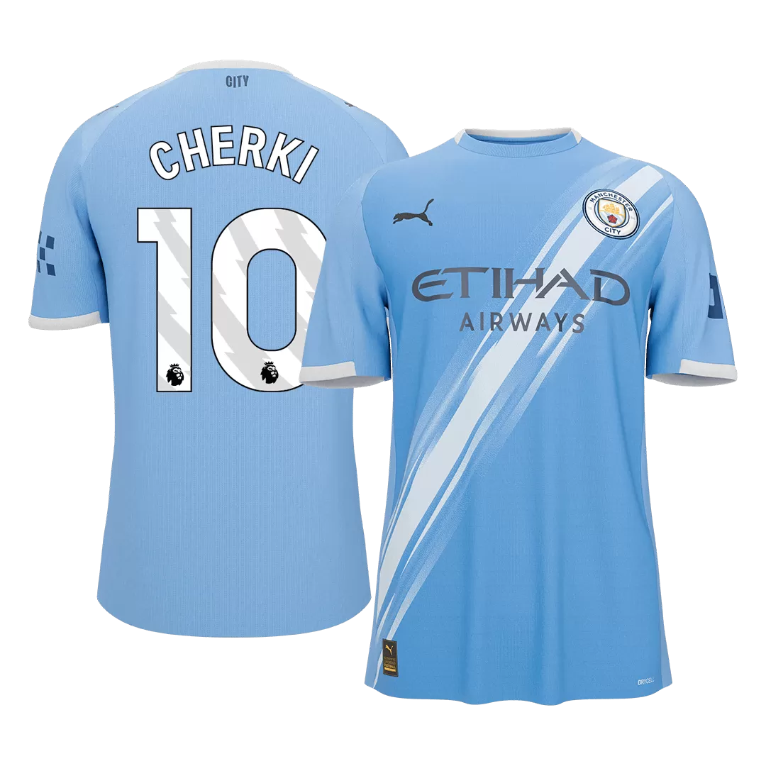 CHERKI #10 Manchester City Home Soccer Jersey 2025/26