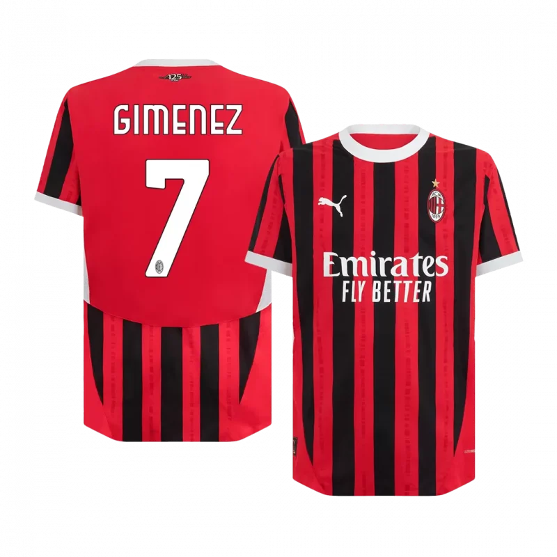 GIMENEZ #7 AC Milan Home Authentic Soccer Jersey