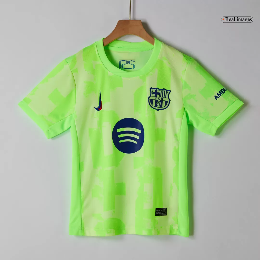 Barcelona Third Away Kids Soccer Jerseys Kit - UCL (Spotify Logo Without Text) - Image 4