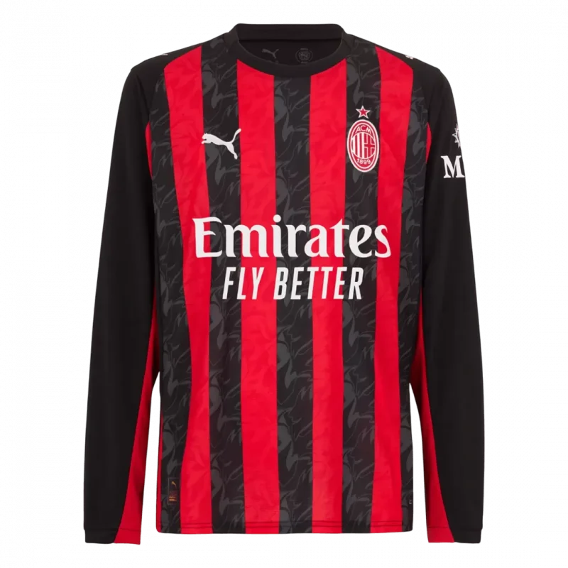 AC Milan Home Long Sleeve Jersey 2025/26