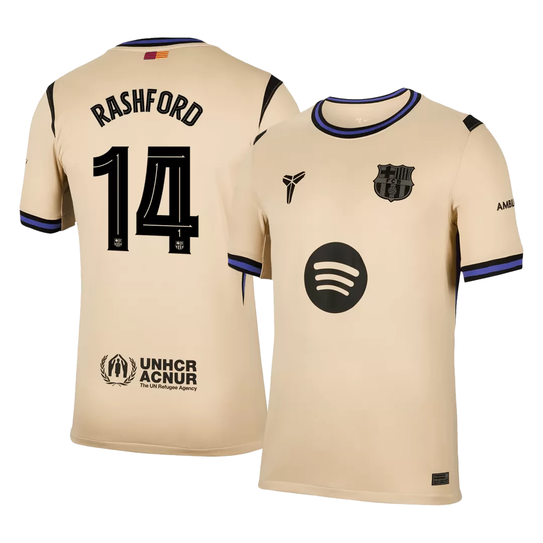 RASHFORD #14 Barcelona Away Soccer Jersey 2025/26 -UCL