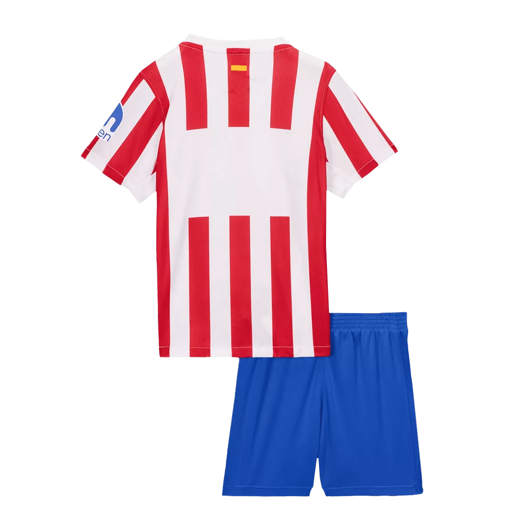 Atletico Madrid Home Kids Soccer Jerseys Kit 2025/26 - Image 2
