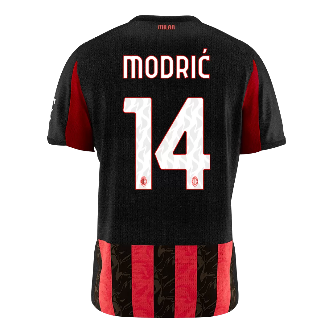 MODRIĆ #14 AC Milan Home Soccer Jersey 2025/26 - Image 2