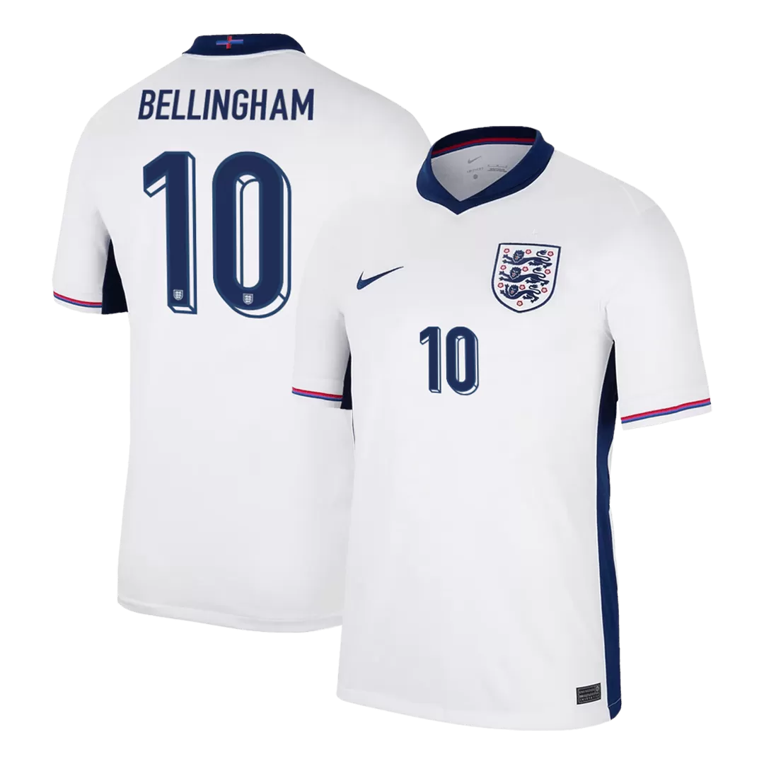 BELLINGHAM #10 England Home Soccer Jersey EURO
