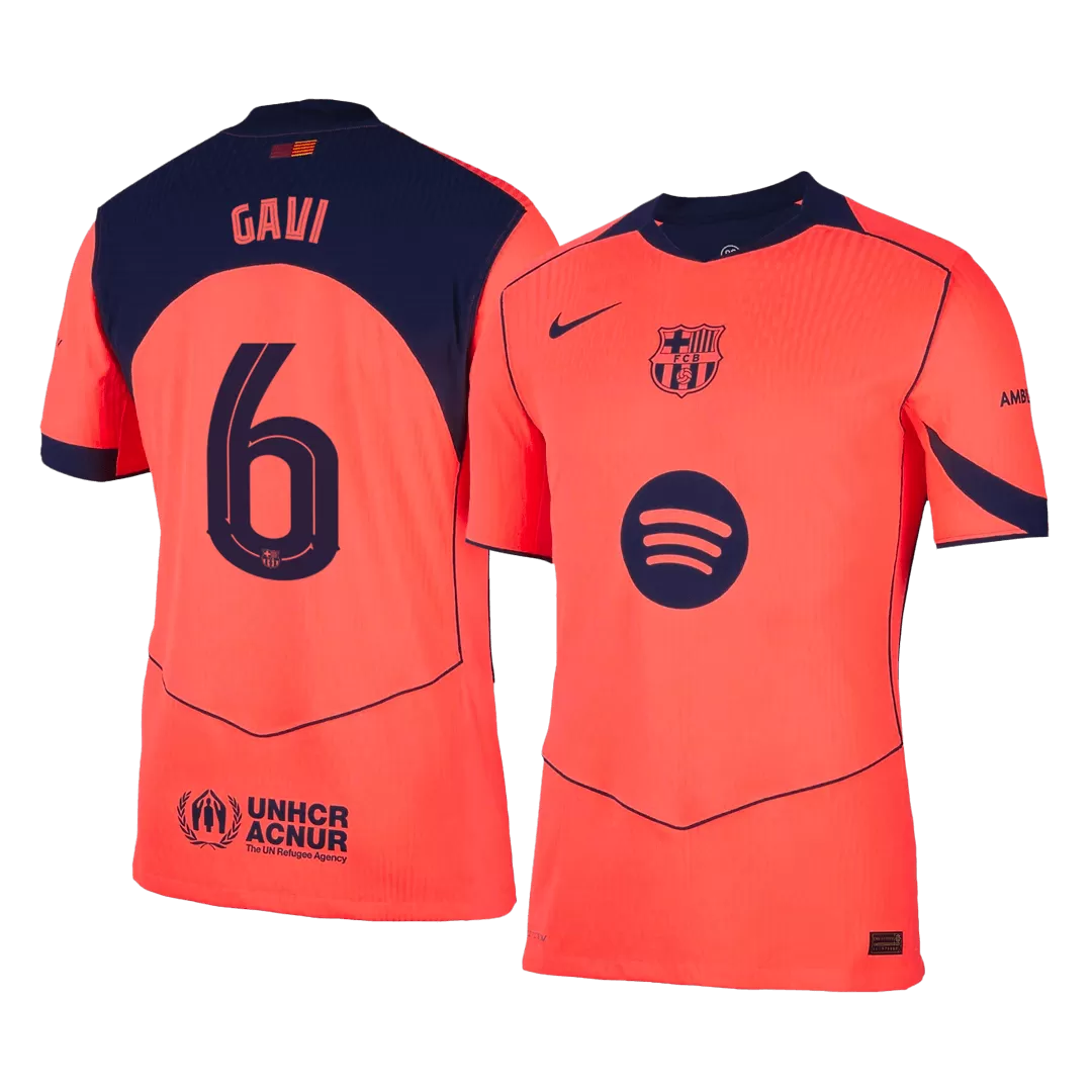GAVI #6 Barcelona Third Away Authentic Soccer Jersey 2025/26 - UCL