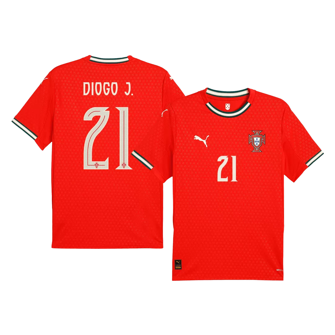 DIOGO J. #21 Portugal Home Soccer Jersey 2025
