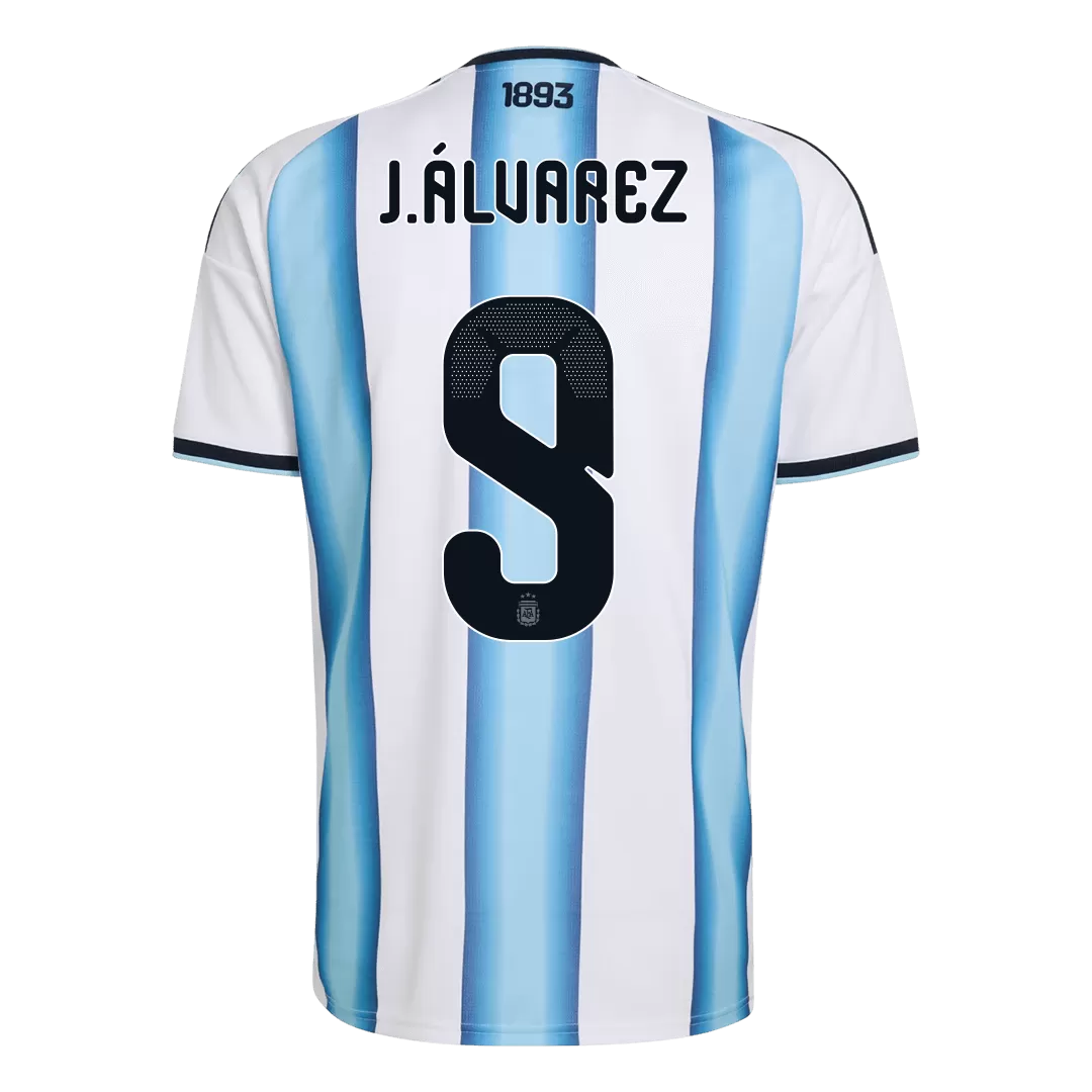 J.ÁLVAREZ #9 Argentina Home Soccer Jersey World Cup 2026 - Image 3