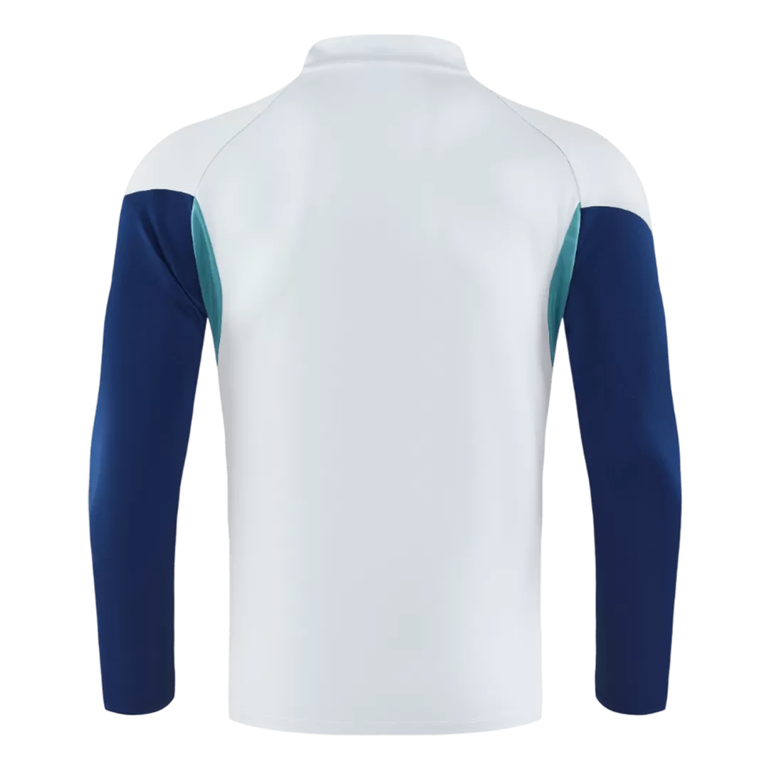 Arsenal 1/4 Zip Tracksuit 2025/26 Kids White - Image 4