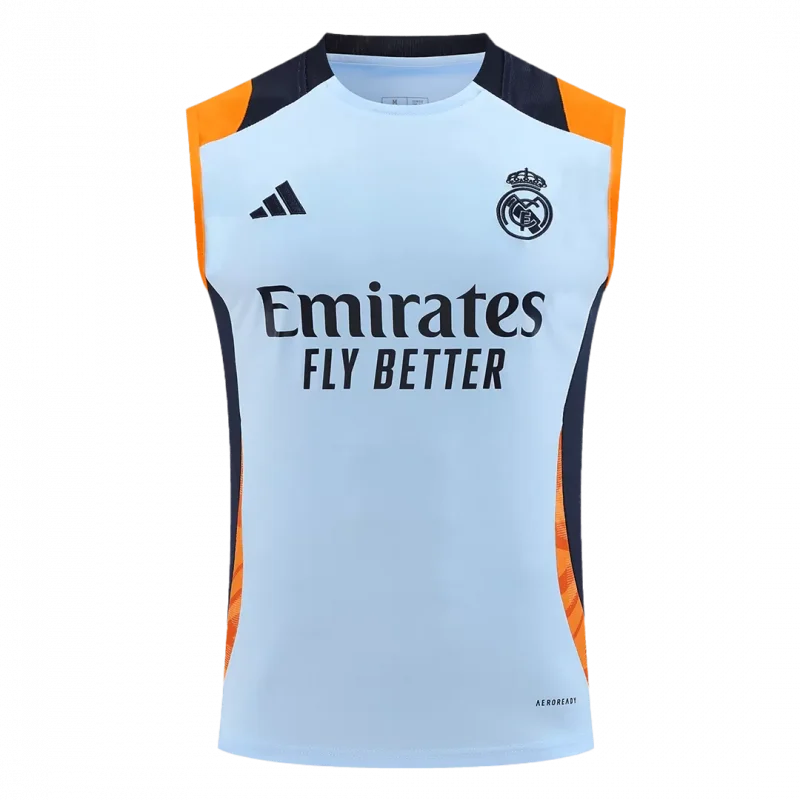 Real Madrid Pre-Match Sleeveless Top Blue
