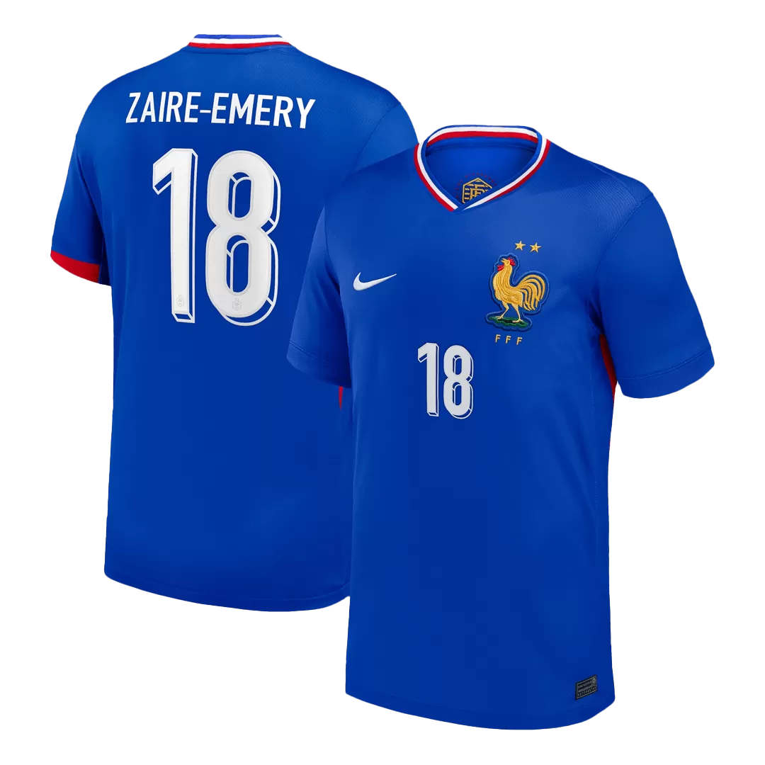 ZAIRE-EMERY #18 France Home Soccer Jersey
