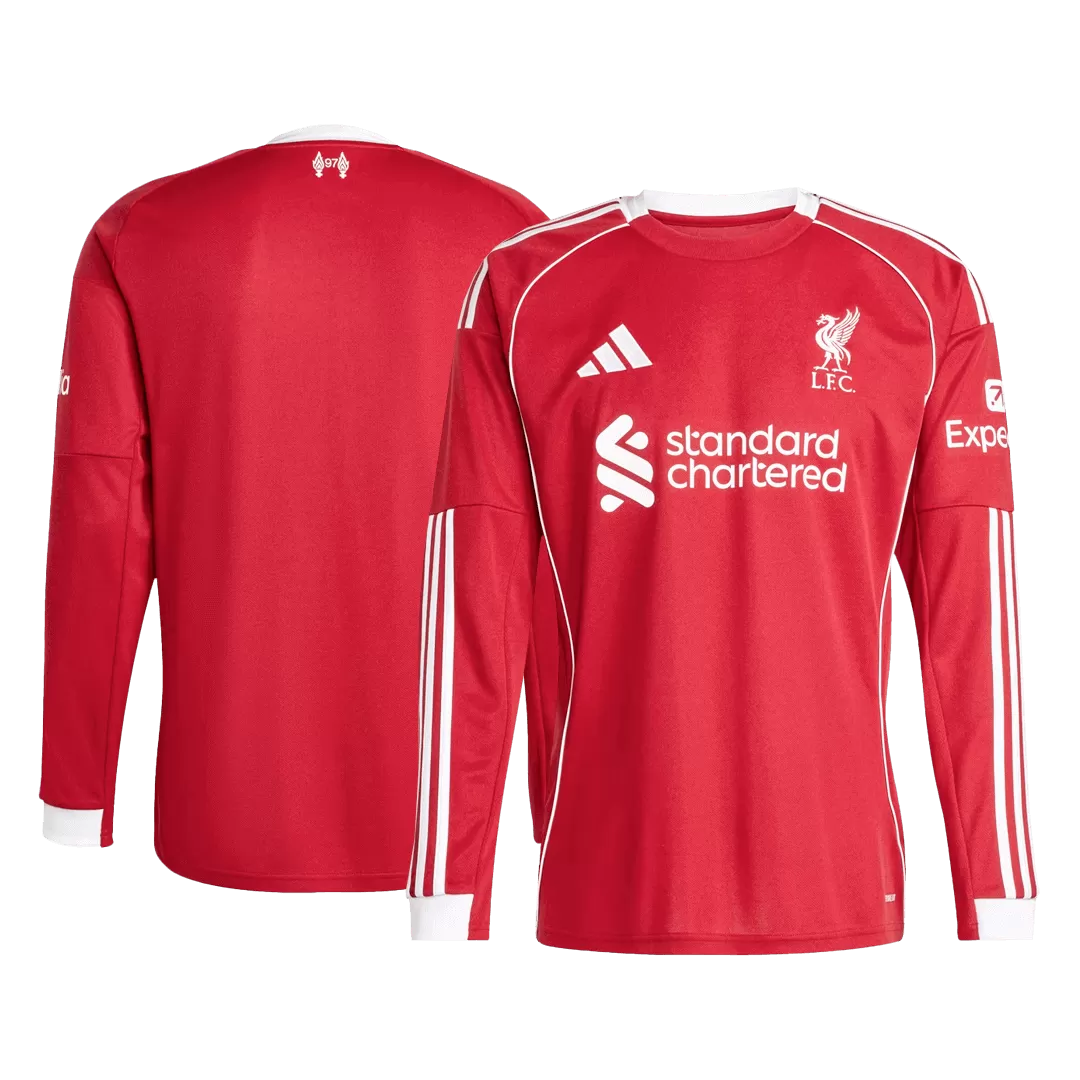 Liverpool Home Long Sleeve Jersey 2025/26 - Image 3