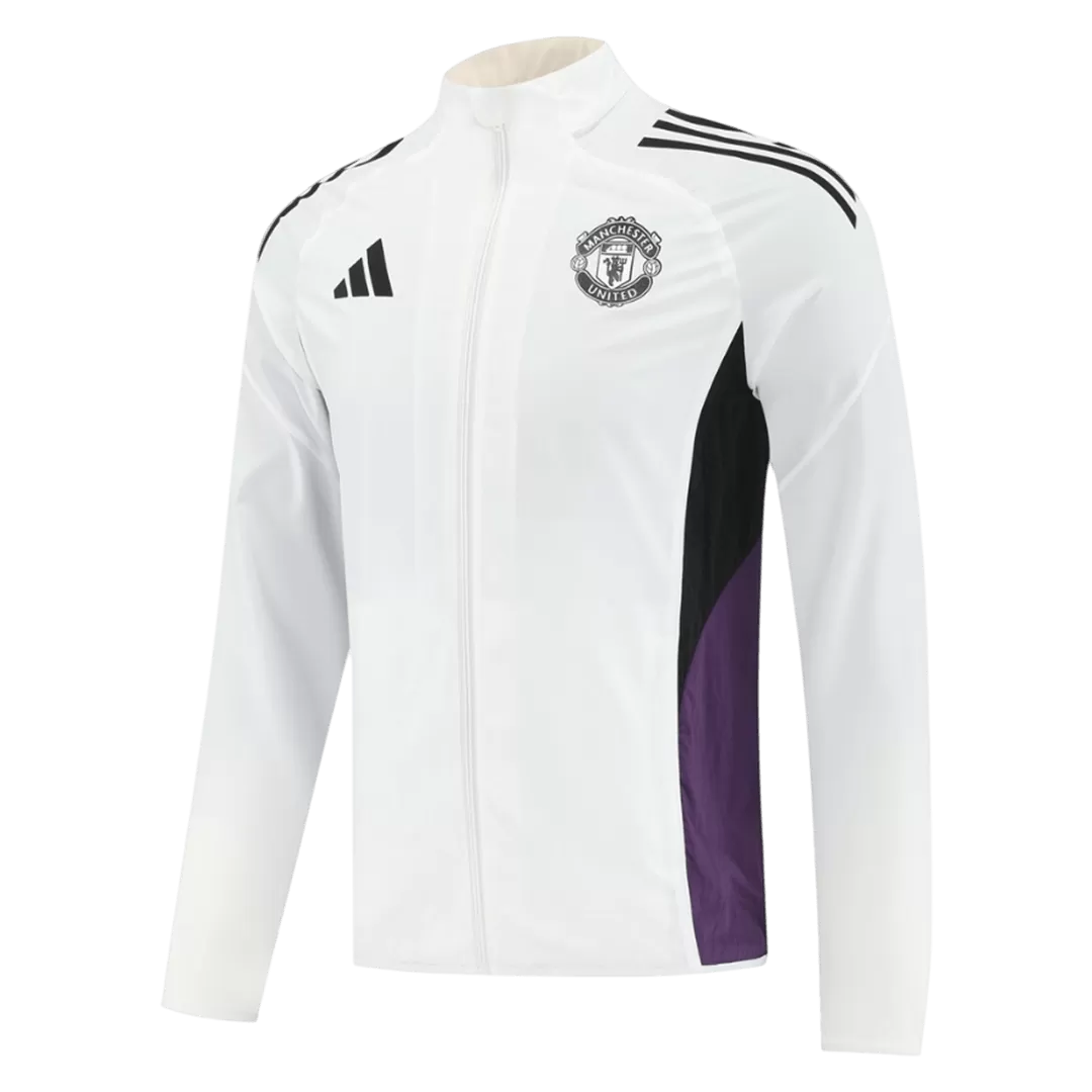 Manchester United Windbreaker Jacket 2025/26 - White - Image 2