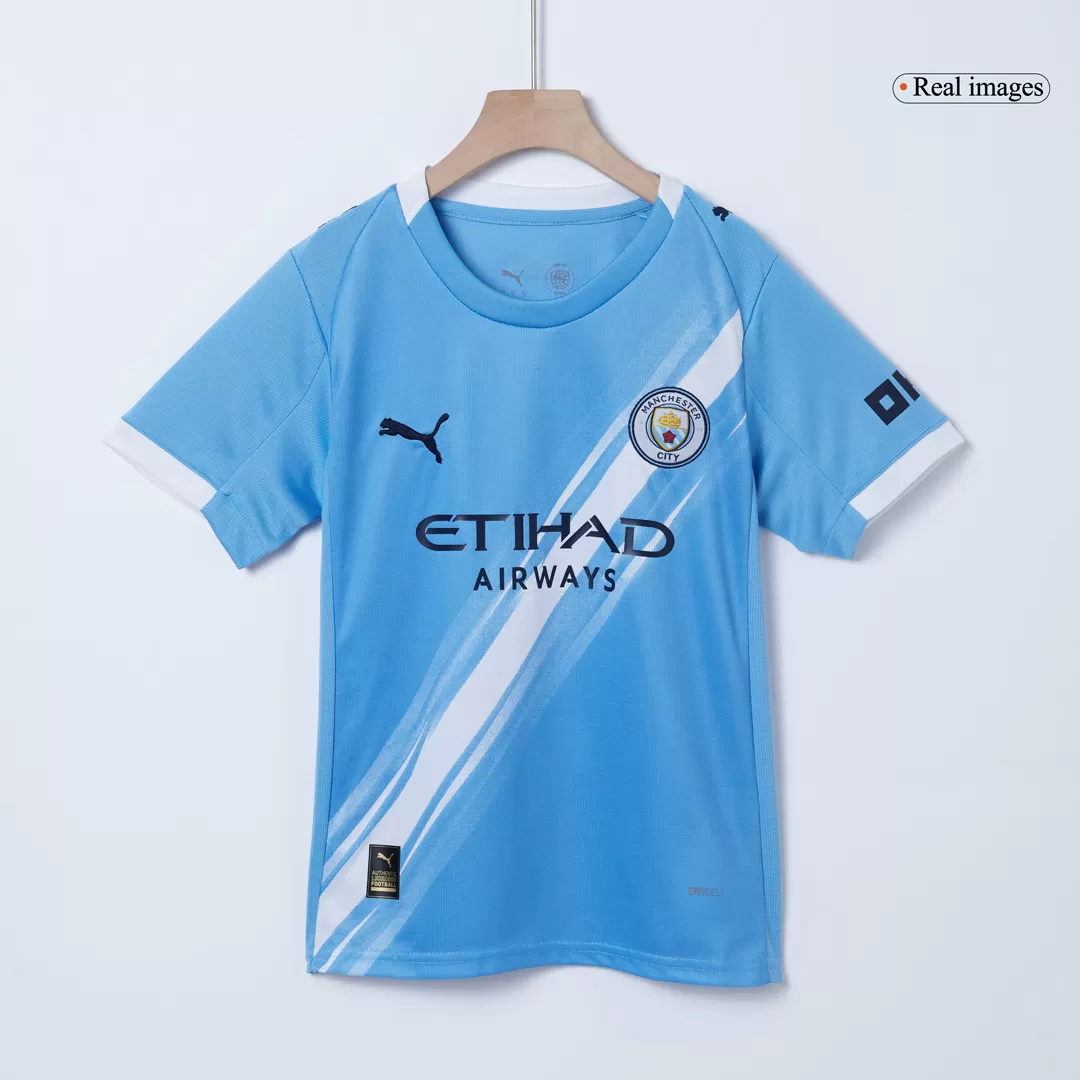 Manchester City Home Kids Soccer Jerseys Kit 2025/26 - Image 4