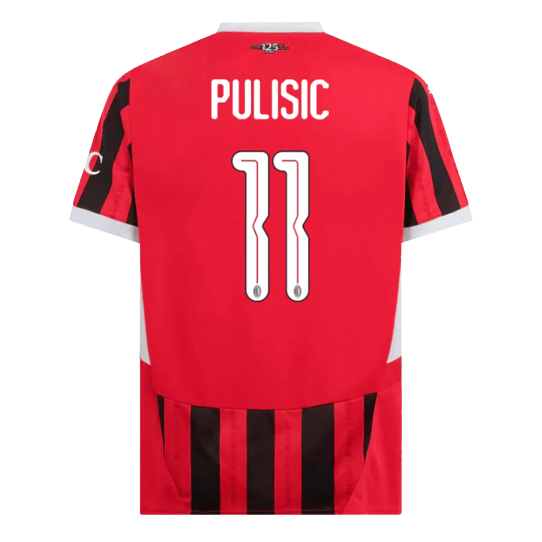 PULISIC #11 AC Milan Home Soccer Jersey - UCL - Image 3