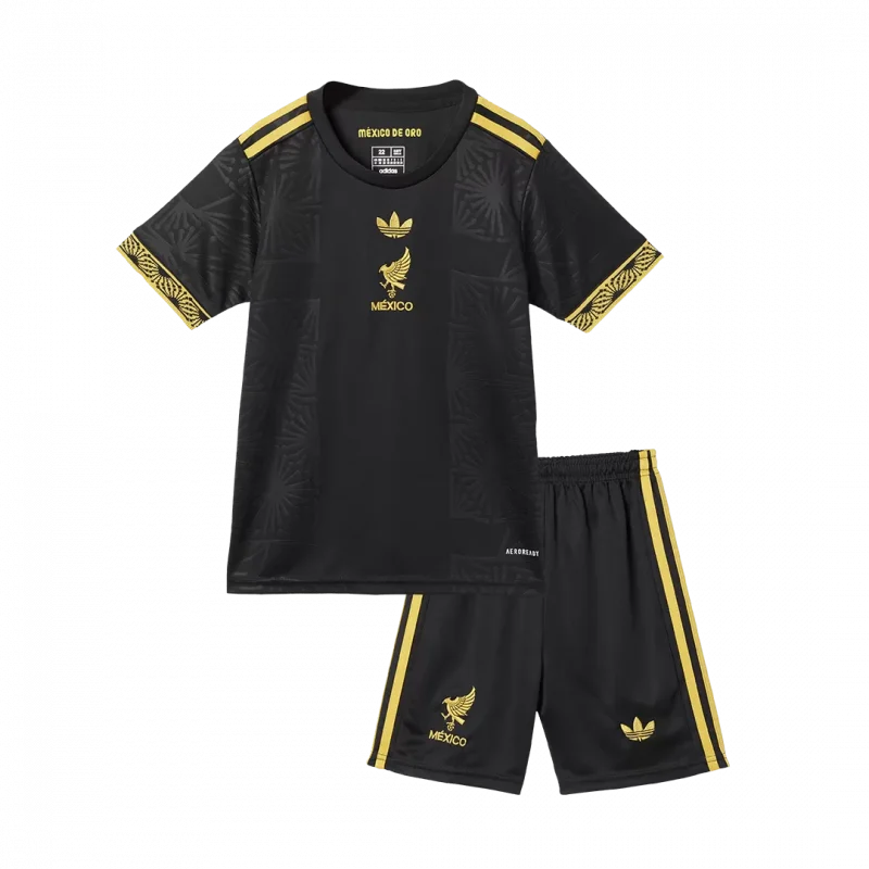 Mexico Third Away Kids Soccer Jerseys Kit 2025 - Gold Cup