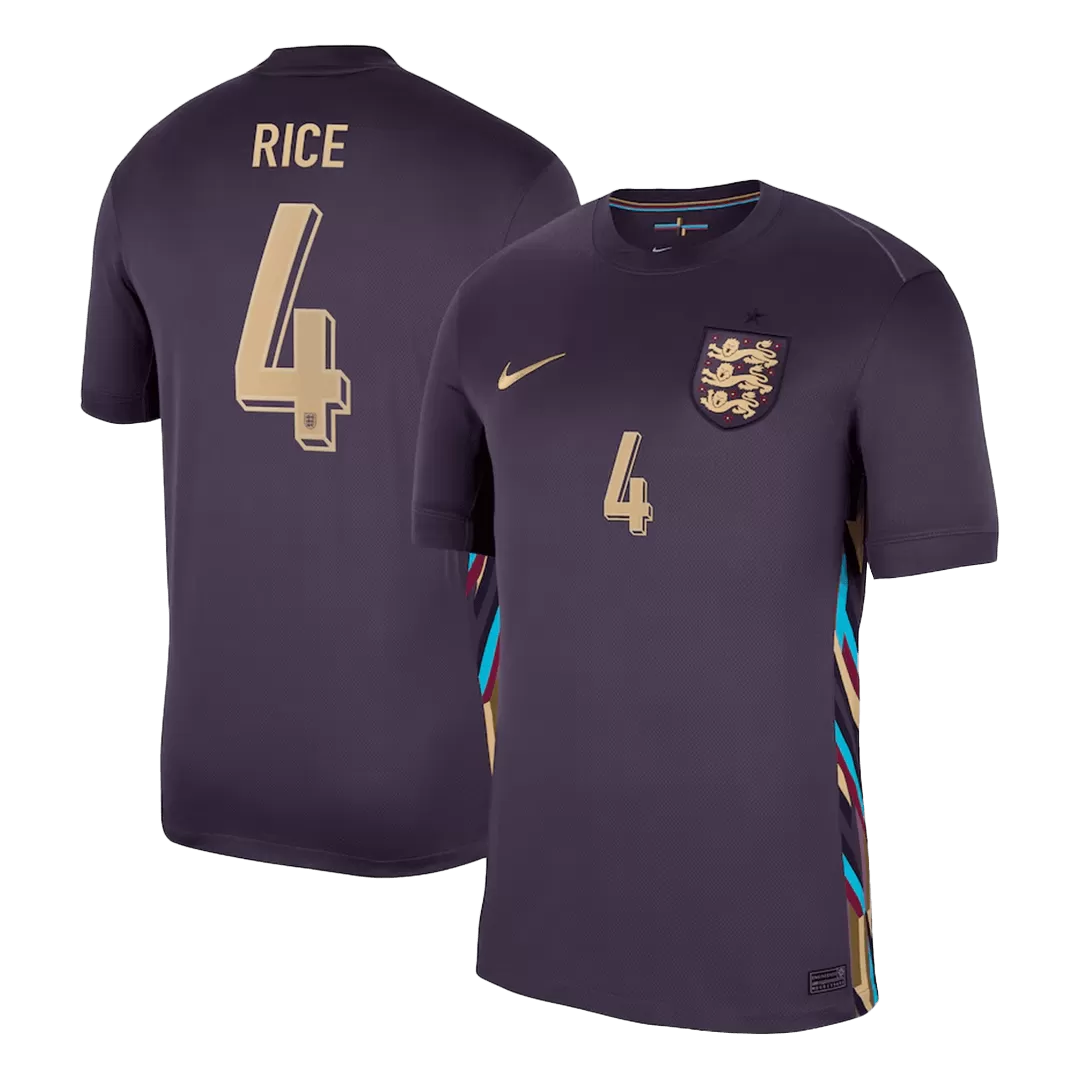 RICE #4 England Away Soccer Jersey