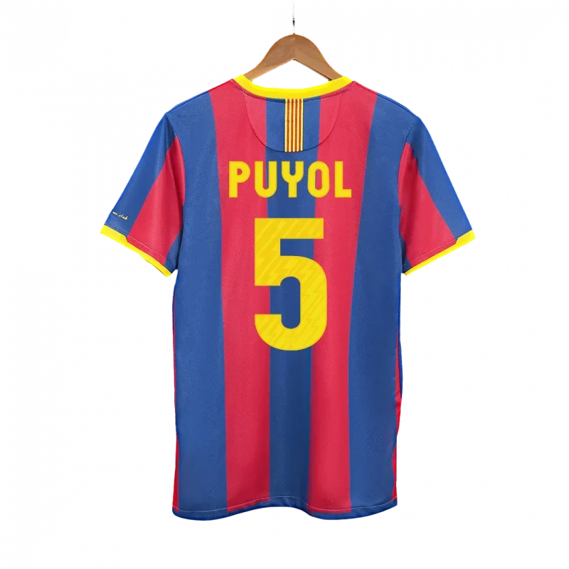 Vintage Soccer Jersey PUYOL #5 Barcelona Home 2010/11