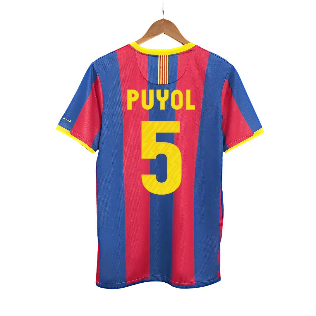 Vintage Soccer Jersey PUYOL #5 Barcelona Home 2010/11