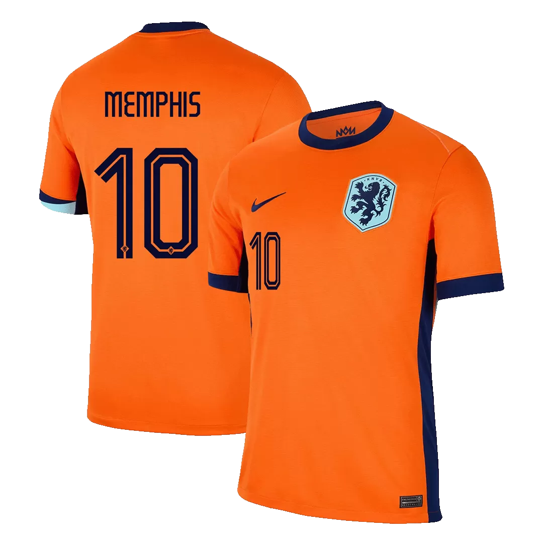 MEMPHIS #10 Netherlands Home Soccer Jersey EURO