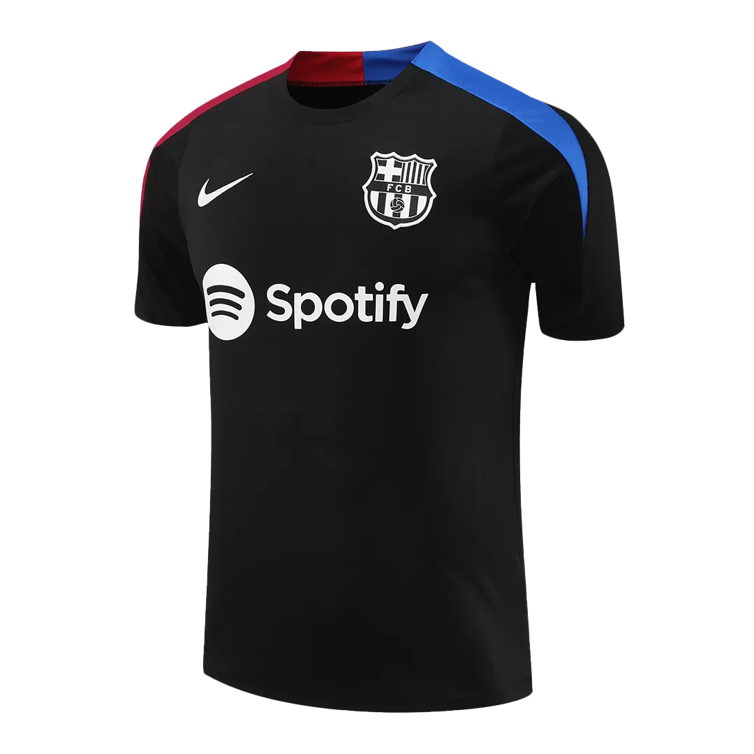 Barcelona Pre-Match Soccer Jersey Black - Image 2