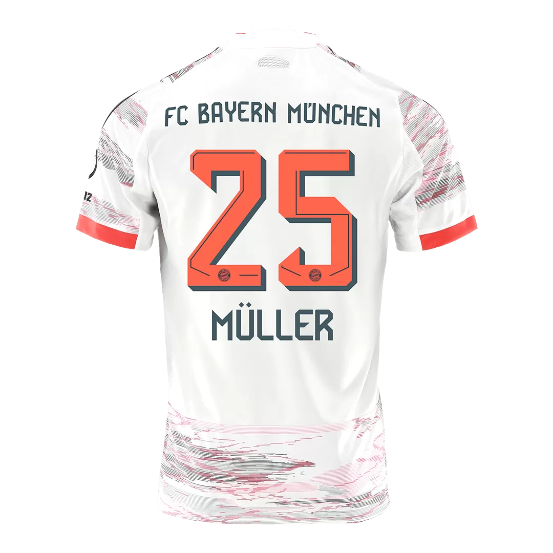 MÜLLER #25 Bayern Munich Away Soccer Jersey 2025/26 - Image 3