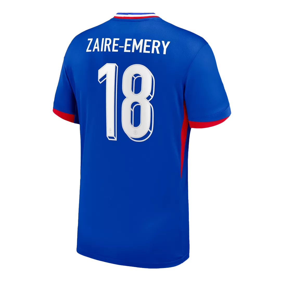ZAIRE-EMERY #18 France Home Soccer Jersey - Image 3