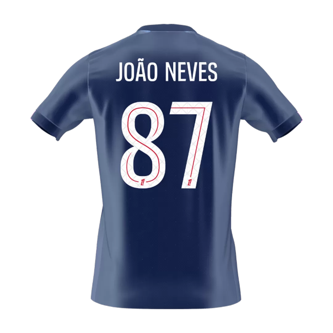 JOÃO NEVES #87 PSG Home Soccer Jersey 2025/26 - Image 2
