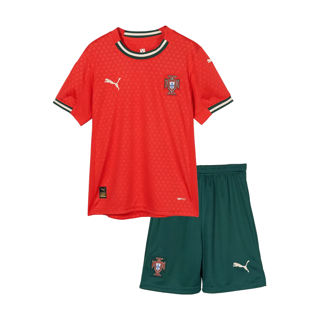 Portugal Home Kids Soccer Jerseys Kit 2025 - Image 3