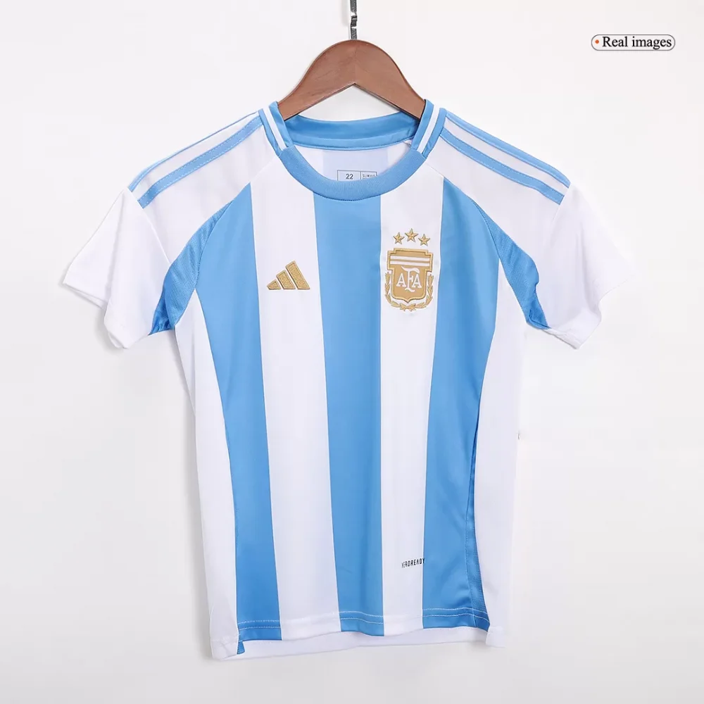 Argentina Home Kids Soccer Jerseys Kit Copa America - Image 4