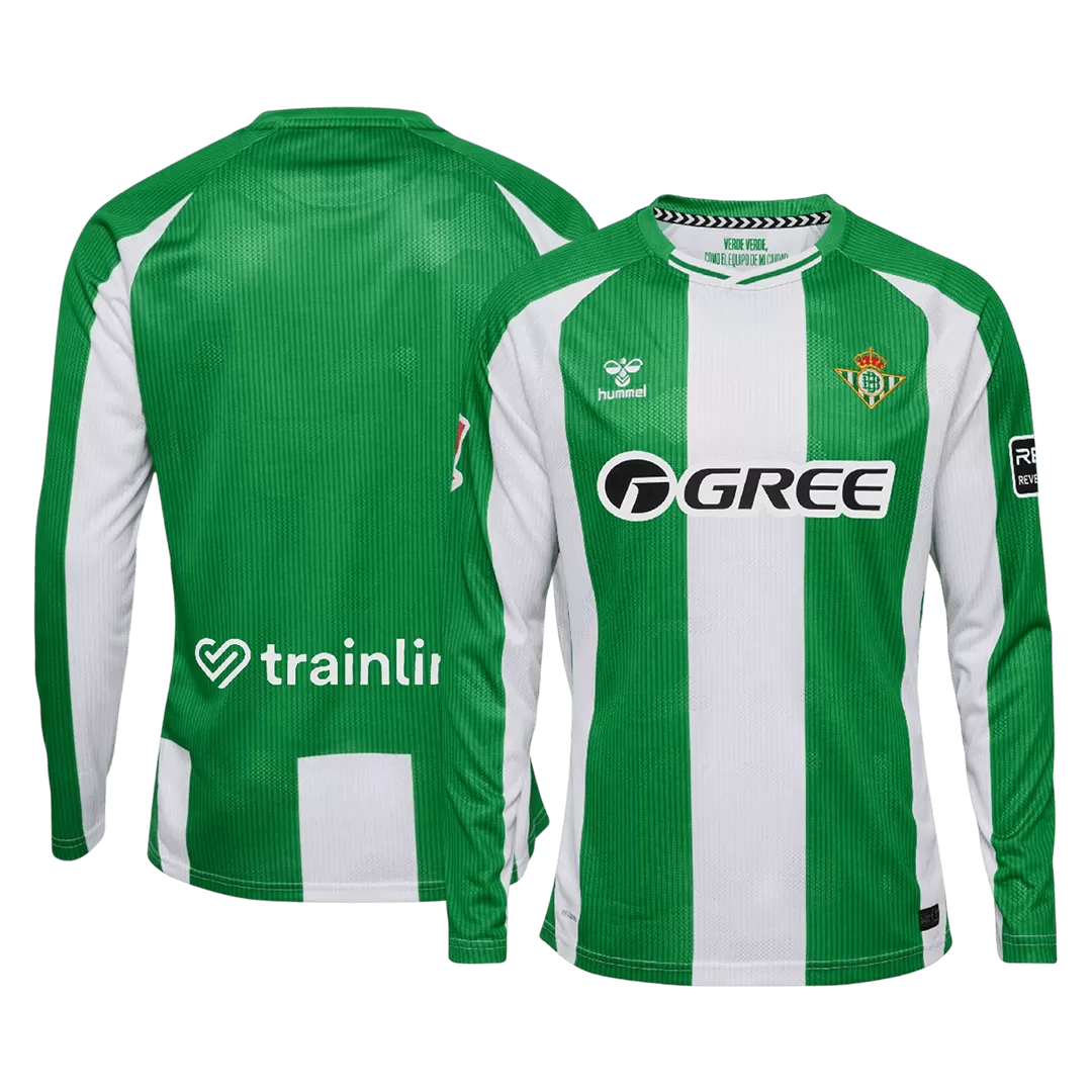 Real Betis Home Long Sleeve Jersey 2025/26 - Image 3