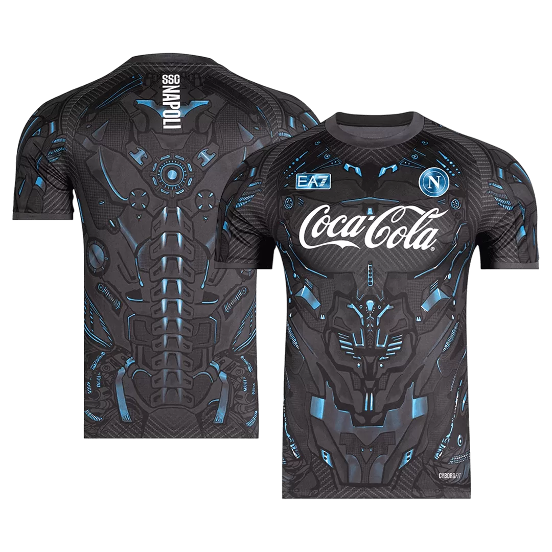 Napoli Pre-Match Soccer Jersey 2025/26 Black - Image 3