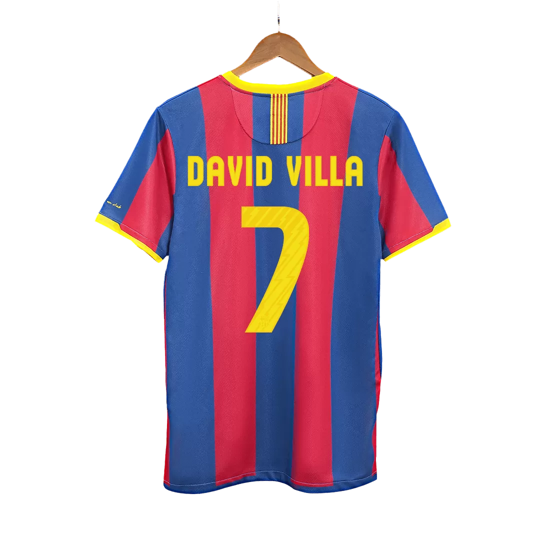 Vintage Soccer Jersey DAVID VILLA #7 Barcelona Home 2010/11