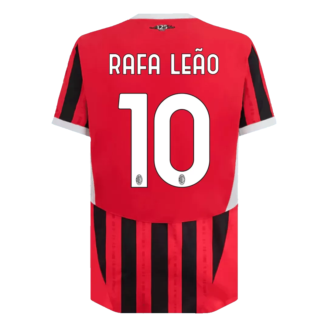 RAFA LEÃO #10 AC Milan Home Authentic Soccer Jersey - Image 3