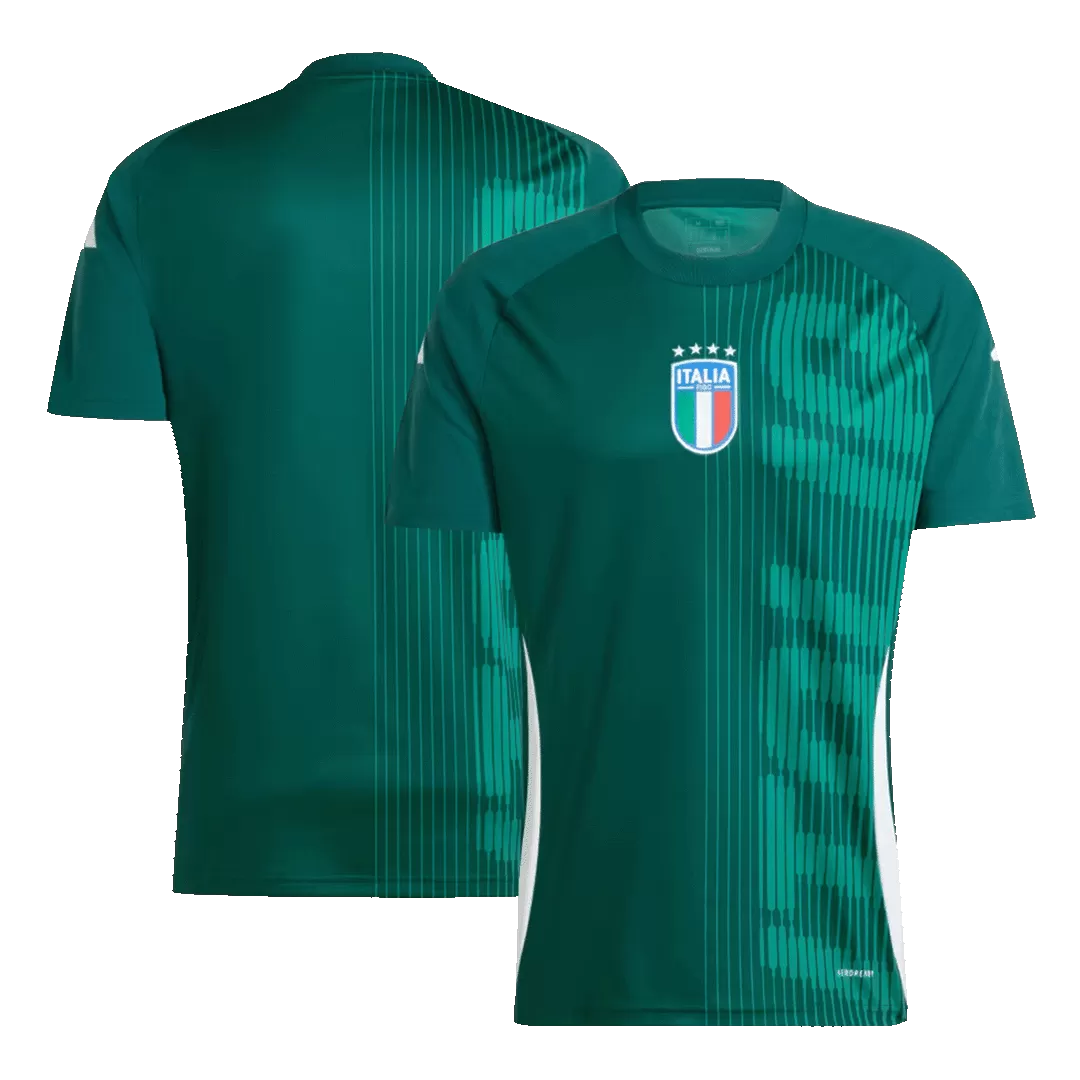 Italy Pre-Match Soccer Jersey EURO Green - Image 3