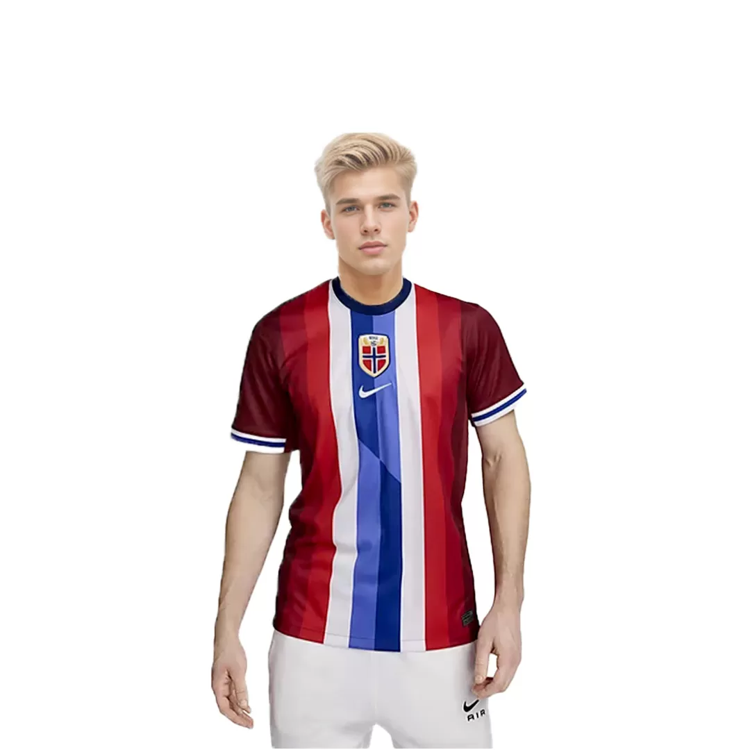 Norway Home Soccer Jersey - Image 7