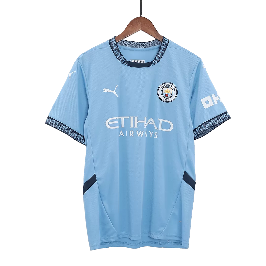 DE BRUYNE #17 Manchester City Home Soccer Jersey - UCL - Image 4