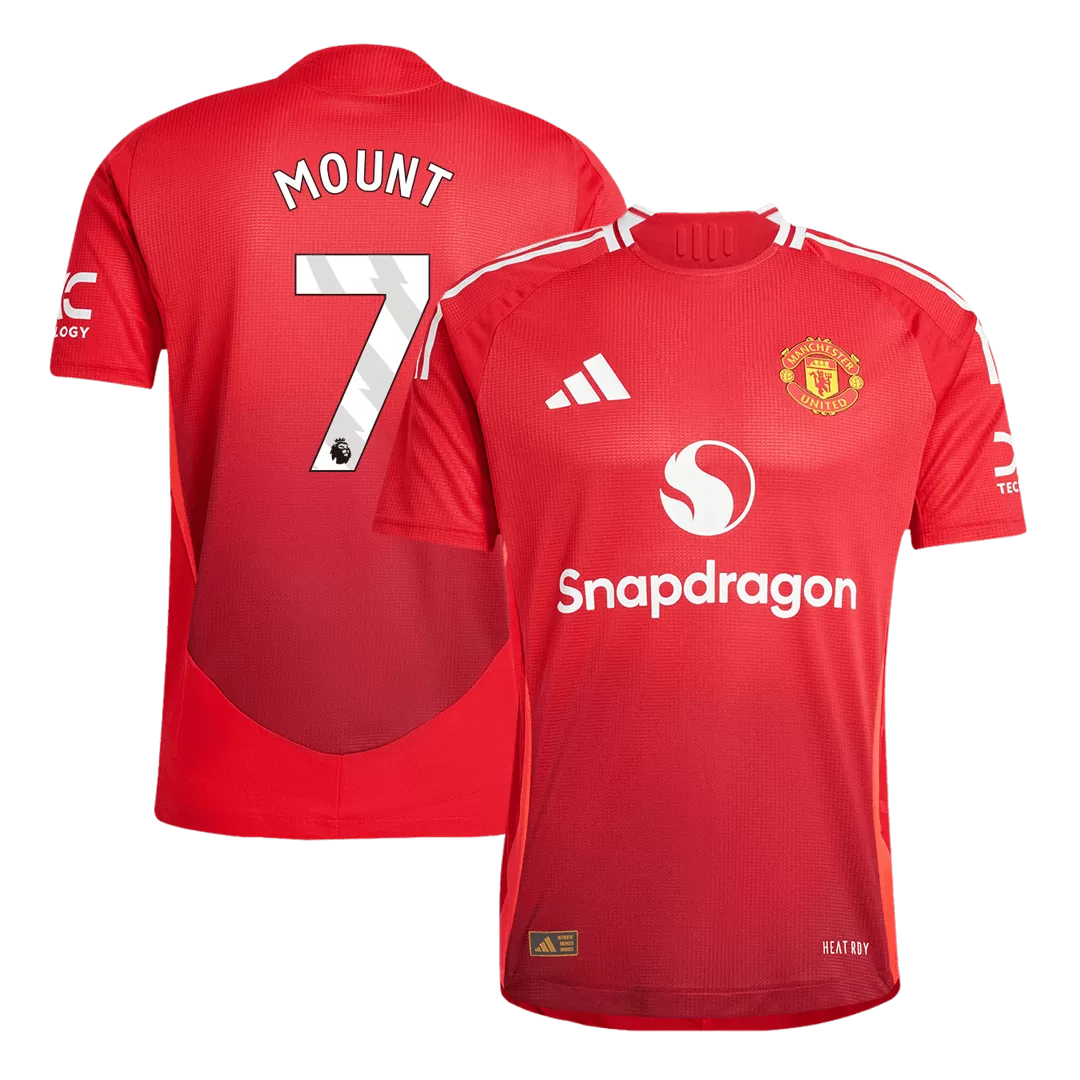 MOUNT #7 Manchester United Home Authentic Soccer Jersey