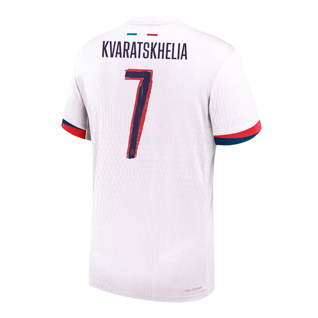 KVARATSKHELIA #7 PSG Away Authentic Soccer Jersey - UCL - Image 3