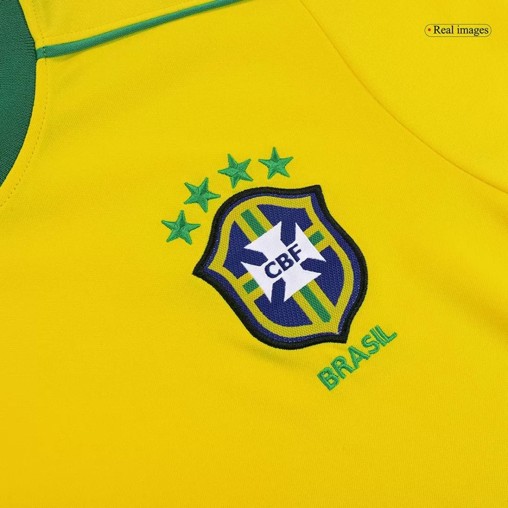 Vintage Soccer Jersey RONALDO #9 Brazil Home 1998 - Image 7