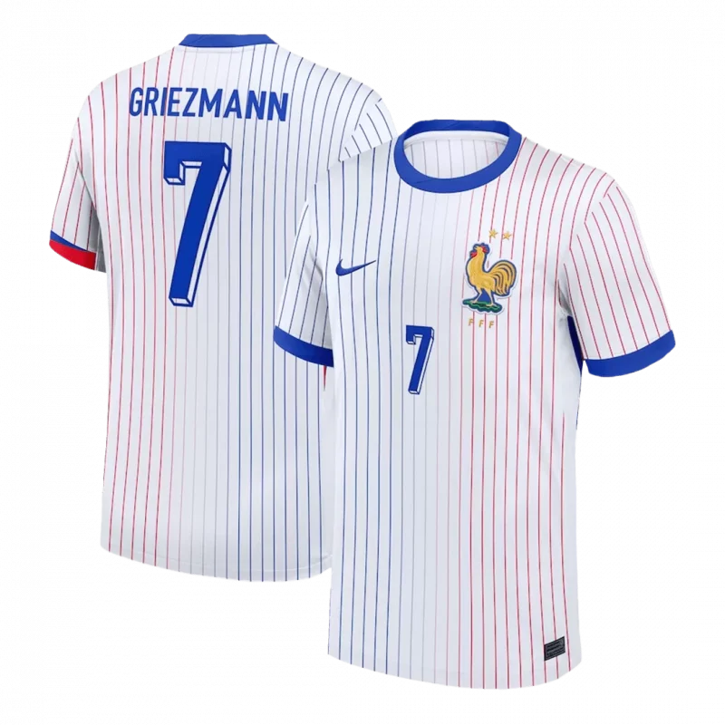 GRIEZMANN #7 France Away Soccer Jersey EURO
