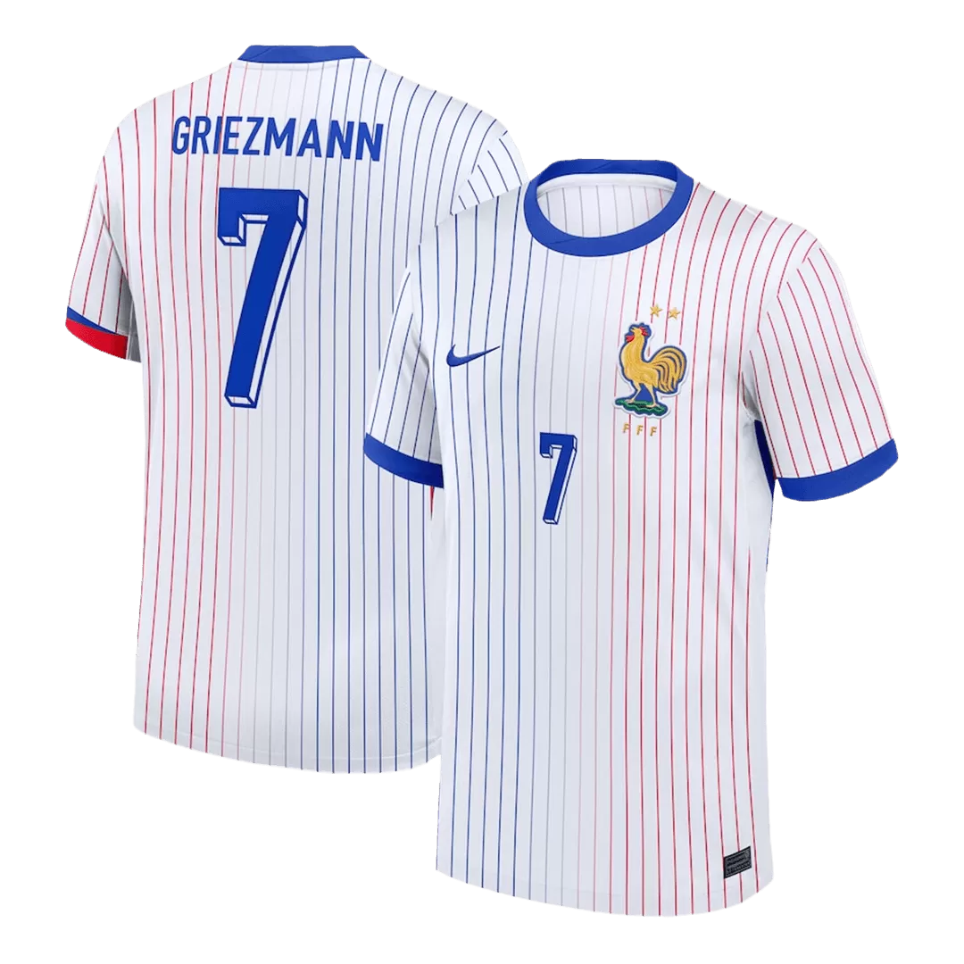 GRIEZMANN #7 France Away Soccer Jersey EURO