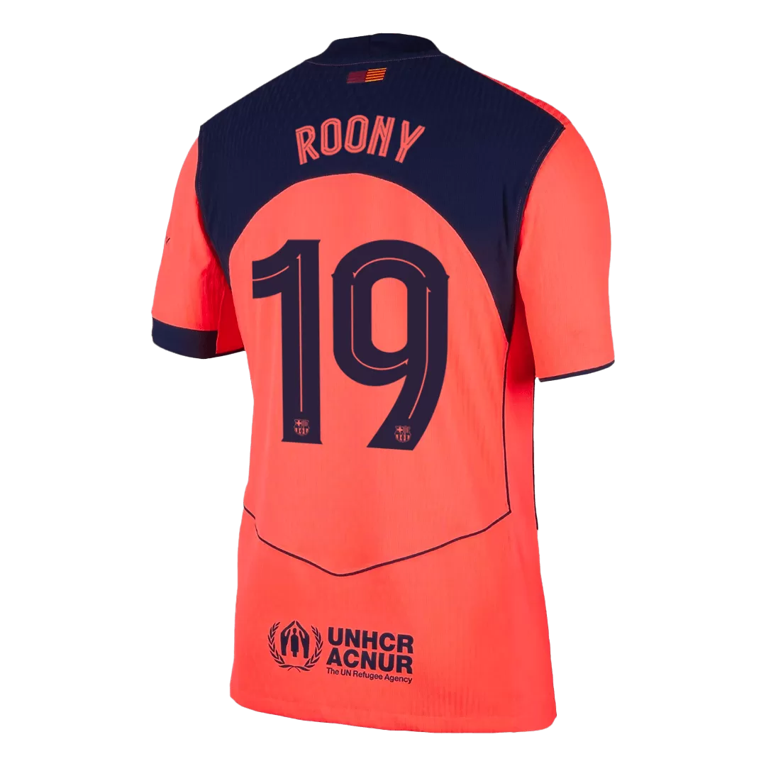 ROONY #19 Barcelona Third Away Authentic Soccer Jersey 2025/26 - UCL - Image 3